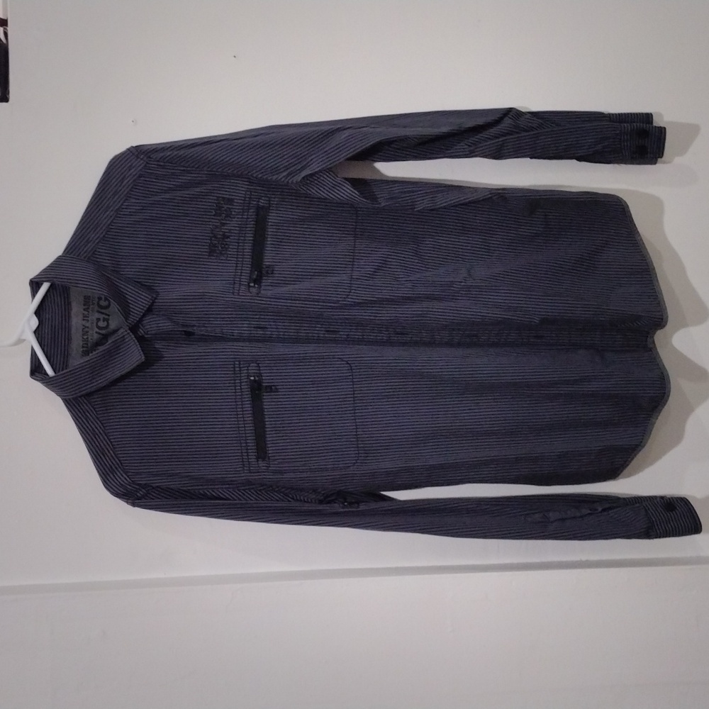 DKNY Men's Size L Striped button down